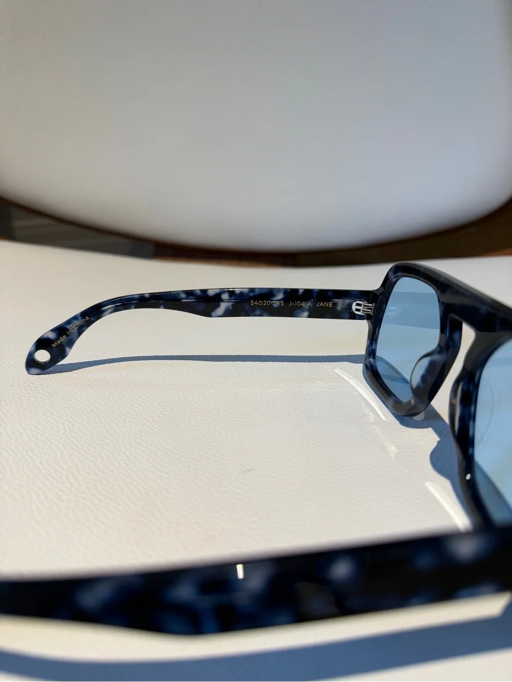 Elisa Johnson Jane Sunglasses in Blue Tortoise